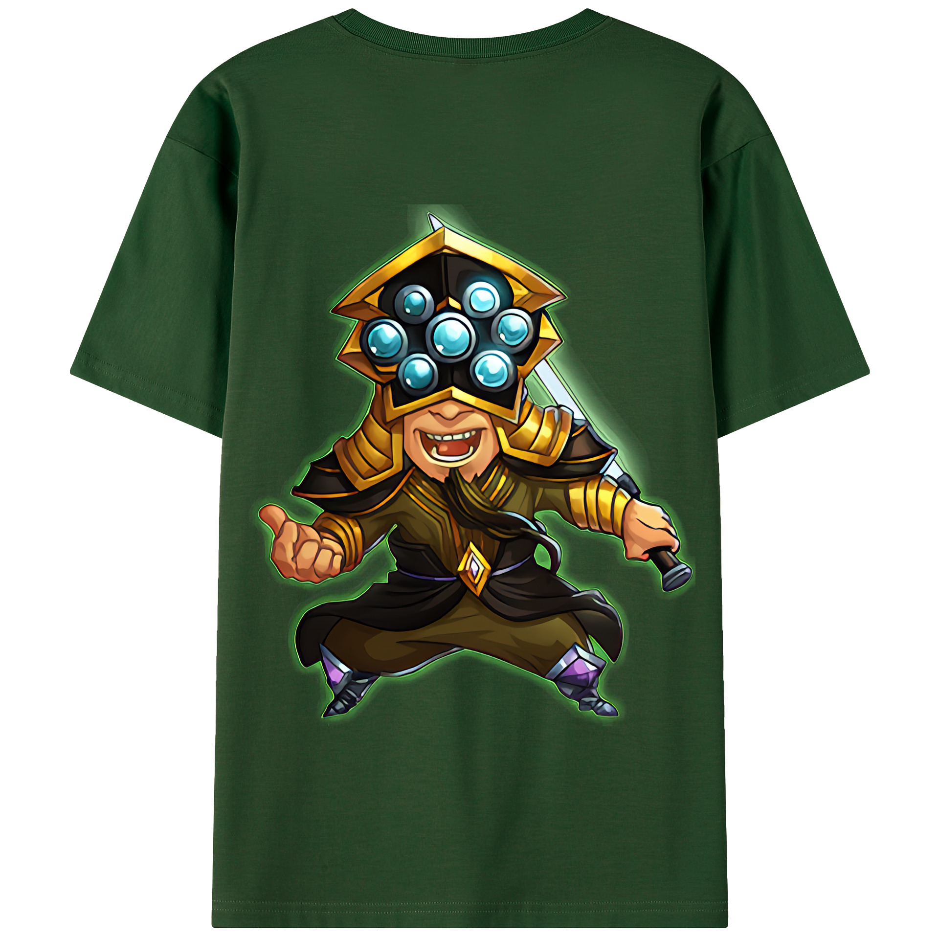 リーグ・オブ・レジェンド League of Legends LOL 綿100％半袖Tシャツ（背面プリント）